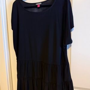 Vince Camuto Black Tiered Tunic